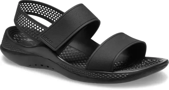 Сандалии Crocs "LiteRide 360 Sandal", летняя обувь, сандалии, сандалии с ремешками, на гибкой подошве, черный