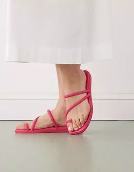 Сандалии Crocs Miami с петлей для большого пальца розового цвета