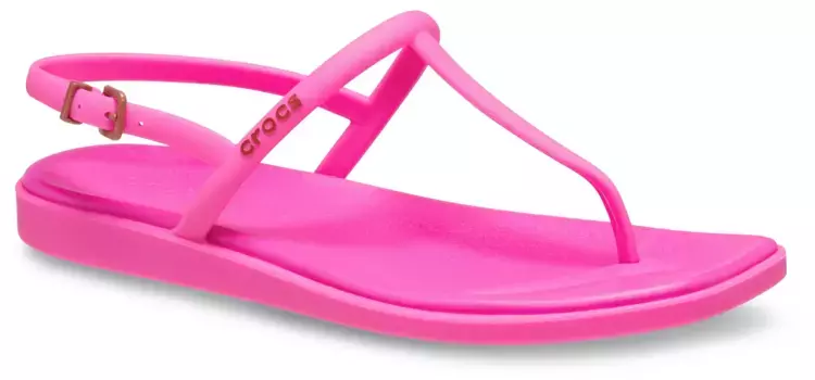 Сандалии Crocs "Miami Thong Sandal", разделитель пальцев, сандалии, летняя обувь со стойкой для носка, розовый