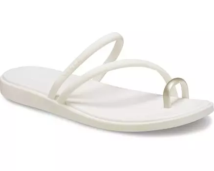 Сандалии Crocs Miami Toe Loop Sandals, цвет Metallic Chalk