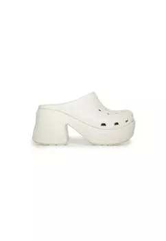 Сандалии Crocs на каблуке, бежевый