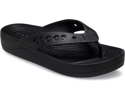 Сандалии Crocs Via Platform Flips, черный