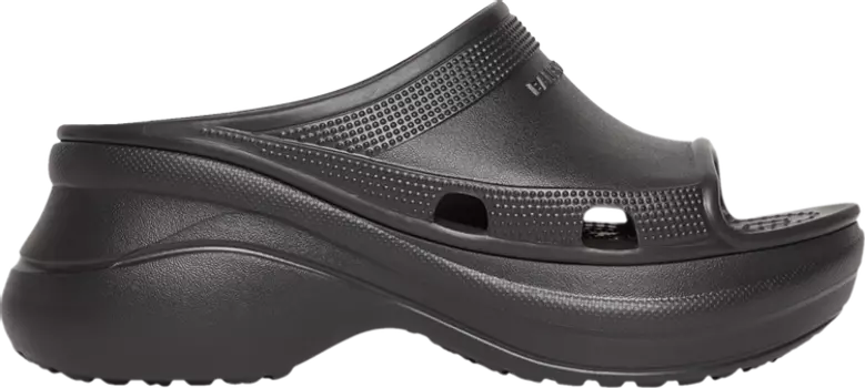 Сандалии Crocs x Balenciaga Pool Slide Sandal Black, черный