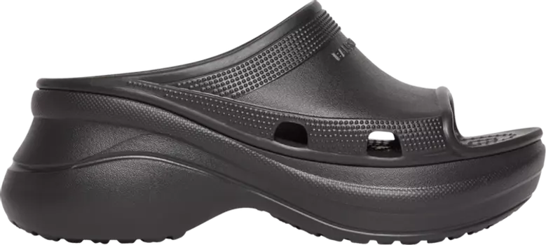 Сандалии Crocs x Balenciaga Wmns Pool Slide Sandal Black, черный