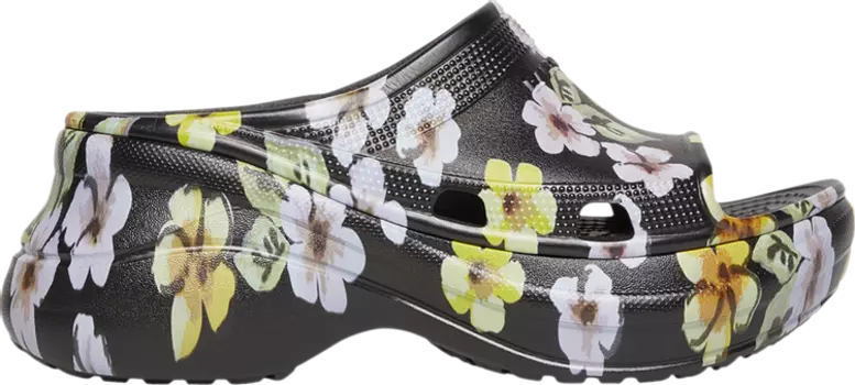 Сандалии Crocs x Balenciaga Wmns Pool Slide Sandal Floral, серый