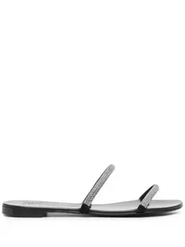 Сандалии Croisette с кристаллами Giuseppe Zanotti, черный