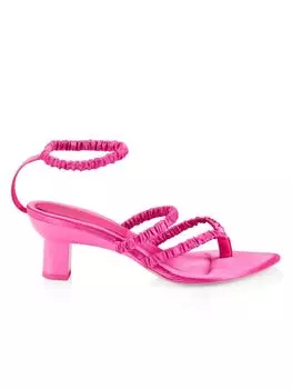 Сандалии Cruz со сборками и ремешком на щиколотке 3.1 Phillip Lim, цвет Carnation