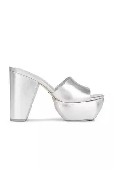 Сандалии Cult Gaia Nadia Platform, цвет Shiny Silver