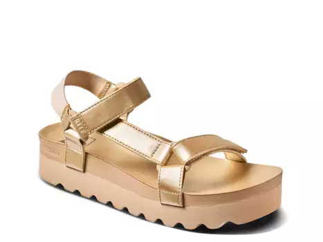 Сандалии Cushion Rem Hi Platform Sandal Reef, золотой/металлик