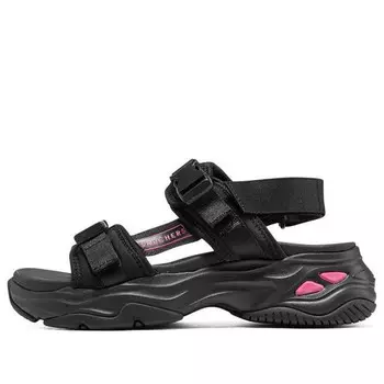 Сандалии d'lites 4.0 sandals 'black pink' Skechers, черный