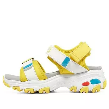 Сандалии d'lites 'white yellow grey' Skechers, белый