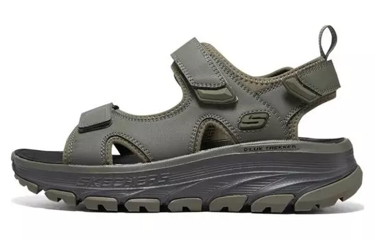 Сандалии D'Lux Trekker оливково-зеленого цвета Skechers