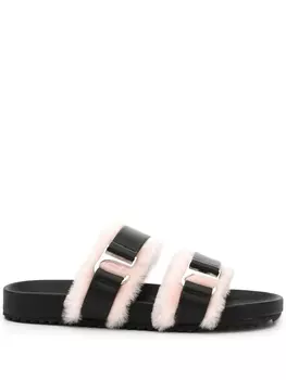 Сандалии Dalley со вставкой из овчины Senso, черный