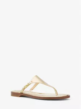 Сандалии Daniella из металлизированной кожи Michael Kors, золотой