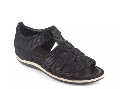 Сандалии David Tate Shake со змеиным принтом, черный