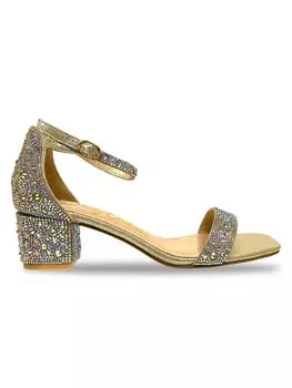 Сандалии Dazzle с декорированным ремешком на щиколотке Lady Couture, золото