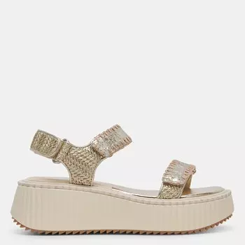 Сандалии Debra Замшевые цвета слоновой кости Dolce Vita, цвет Platinum Distressed Leather