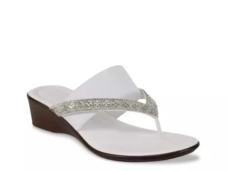 Сандалии Deleiza Wedge Sandal Italian Shoemakers, белый