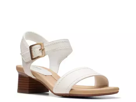 Сандалии Desirae Coast Sandal Clarks, белый