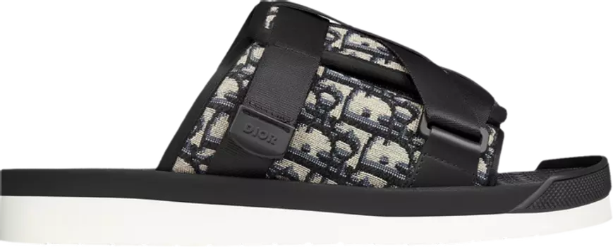 Сандалии Dior Alpha Sandal Dior Oblique - Beige Black, черный