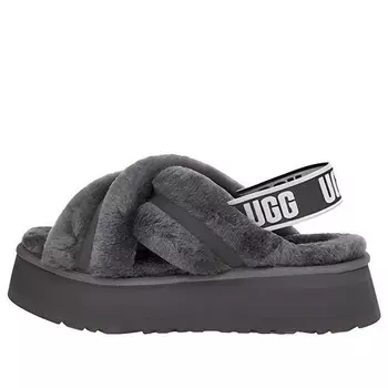 Сандалии disco cross slide 'charcoal' Ugg, серый