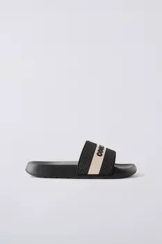 Сандалии для бассейна ZARA, черный