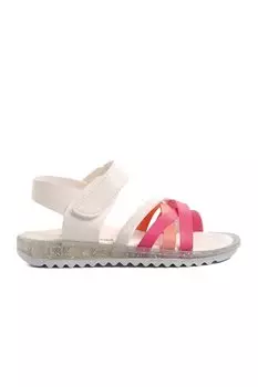Сандалии для девочек Arz 9000-P бело-фуксия-розовые Ayakmod