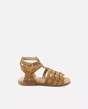 Сандалии для девочки из кожи цвета кожи Eli 1957, цвет Camel