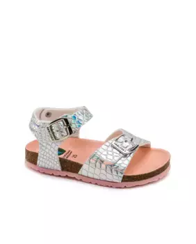Сандалии для девочки с серебряной пряжкой Pablosky