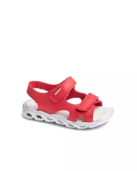 Сандалии для мальчика из переработанных материалов с застежкой-липучкой Pablosky, красный