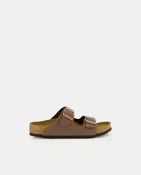 Сандалии для мальчиков Arizona open из синтетической кожи Birkenstock, коричневый