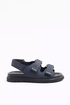 Сандалии для мальчиков с двойным ремешком River Island, синий