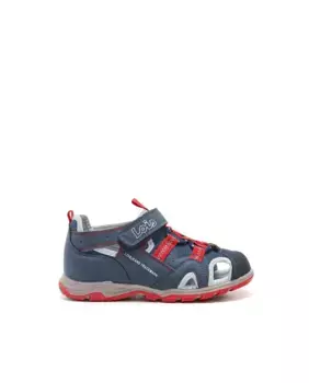 Сандалии для мальчиков с круглым носком и регулируемой самоклеящейся застежкой на верх Lois, тёмно-синий