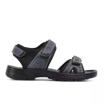 Сандалии для мальчиков темно-синего цвета на липучке K-5 Ayakmod