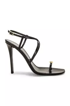 Сандалии для свиданий Saint Laurent, цвет Nero