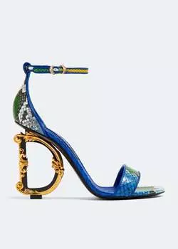Сандалии Dolce&Gabbana Baroque DG Python, синий