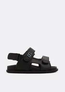Сандалии Dolce&Gabbana DG Logo, черный