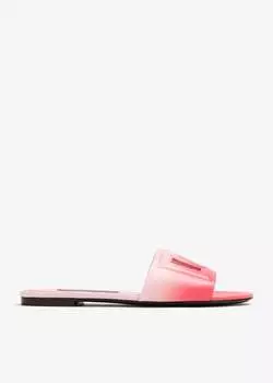 Сандалии Dolce&Gabbana DG Logo Flat, розовый