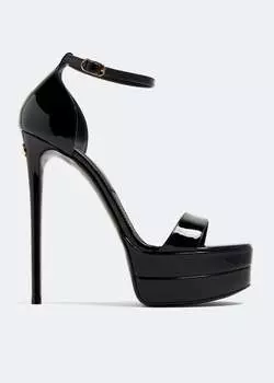 Сандалии Dolce&Gabbana Patent Leather Platform, черный
