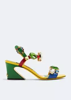 Сандалии Dolce&Gabbana Patent Leather, разноцветный