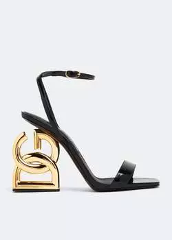 Сандалии DOLCE&GABBANA Patent leather sandals, черный