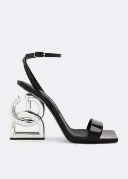 Сандалии DOLCE&GABBANA Patent leather sandals, черный