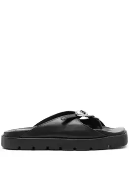 Сандалии Dome с пряжкой-логотипом Alexander Wang, черный