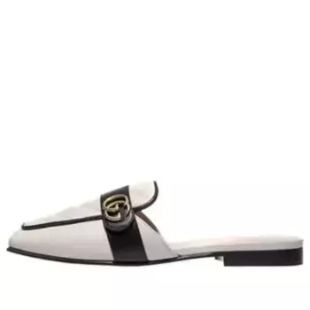 Сандалии double g slide sandal 'white' Gucci, белый