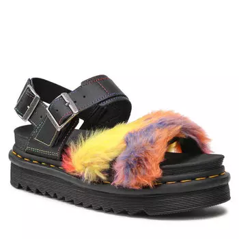 Сандалии Dr. Martens VossII Fluffy, черный