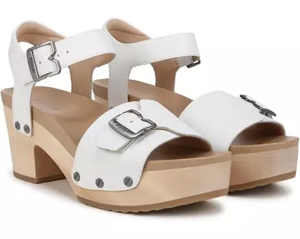 Сандалии Dr. Scholl's Original Love Block Heel, цвет White Leather