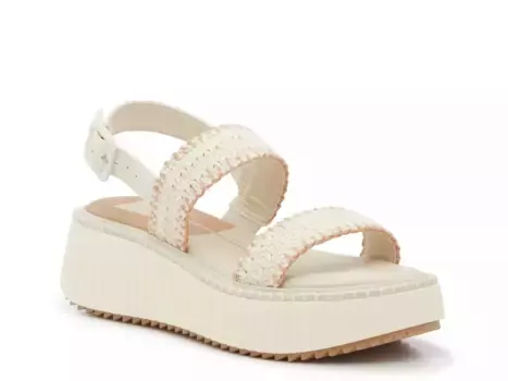 Сандалии Drake Platform Dolce Vita, Off White/Ivory Crochet Fabric