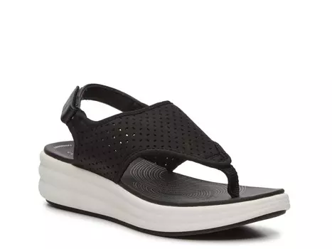 Сандалии Drift Blossom Clarks, черно-белый