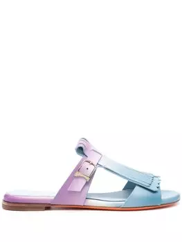 Сандалии Dua с бахромой Santoni, синий