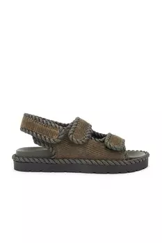 Сандалии Джека на плоской подошве Bottega Veneta, цвет Kaki